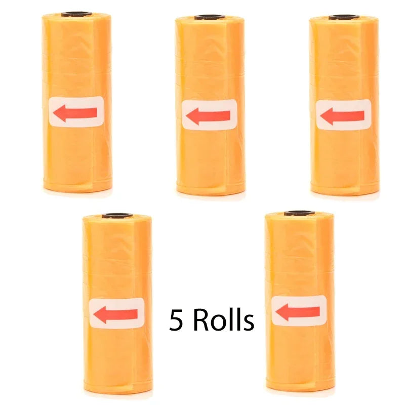 Disposable Dog Poop Bags with Bone Dispenser & Leash Clip