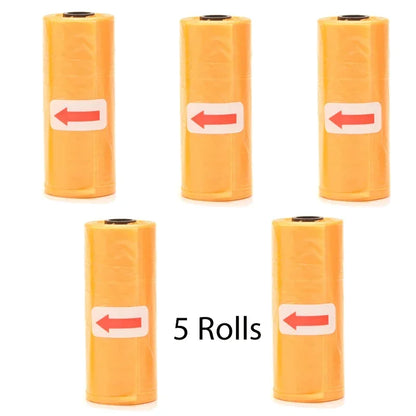 Disposable Dog Poop Bags with Bone Dispenser & Leash Clip