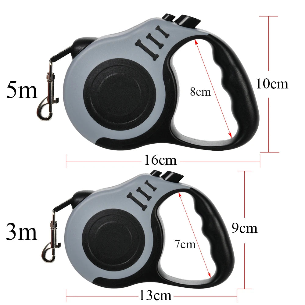 Retractable Dog Leash – 3m & 5m for Small, Medium & Large Dogs
