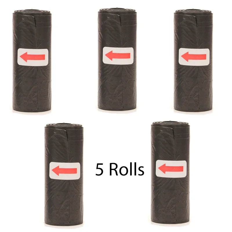 Disposable Dog Poop Bags with Bone Dispenser & Leash Clip