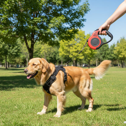 Retractable Dog Leash – 3m & 5m for Small, Medium & Large Dogs